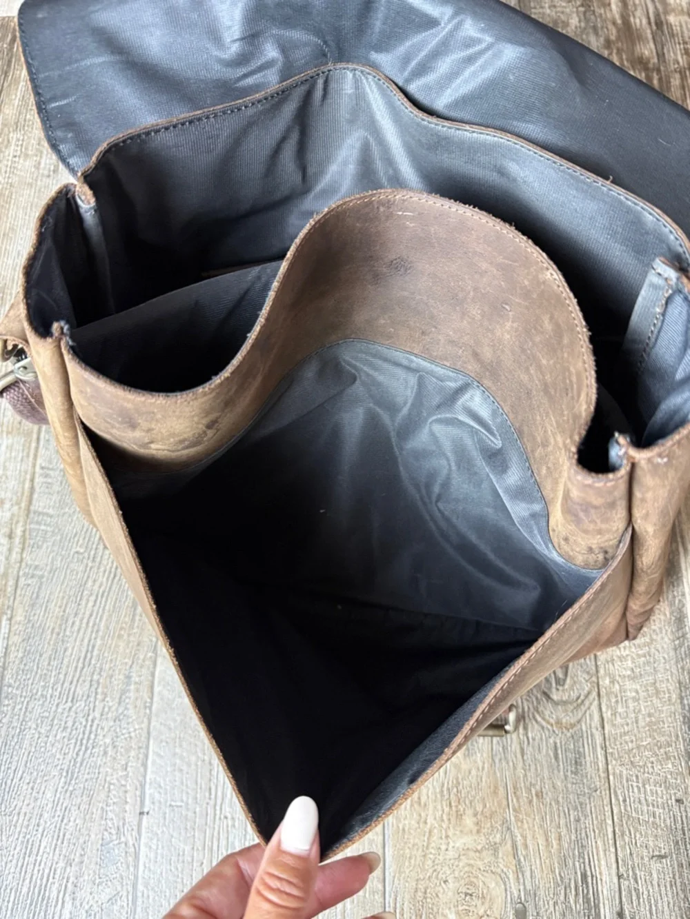 Classic Brown Leather Laptop, Office Bag for Men